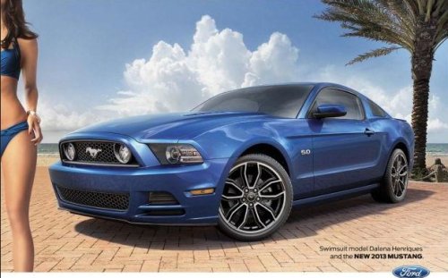 Si Swimsuit Issue Features Sexy 2013 Ford Mustang Gt Ad Torque News 1497